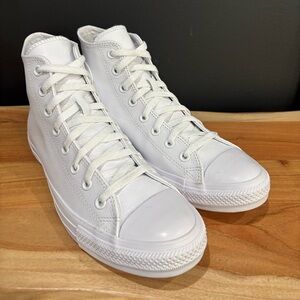 Converse Chuck Taylor All Star White Leather Unisex Sneakers